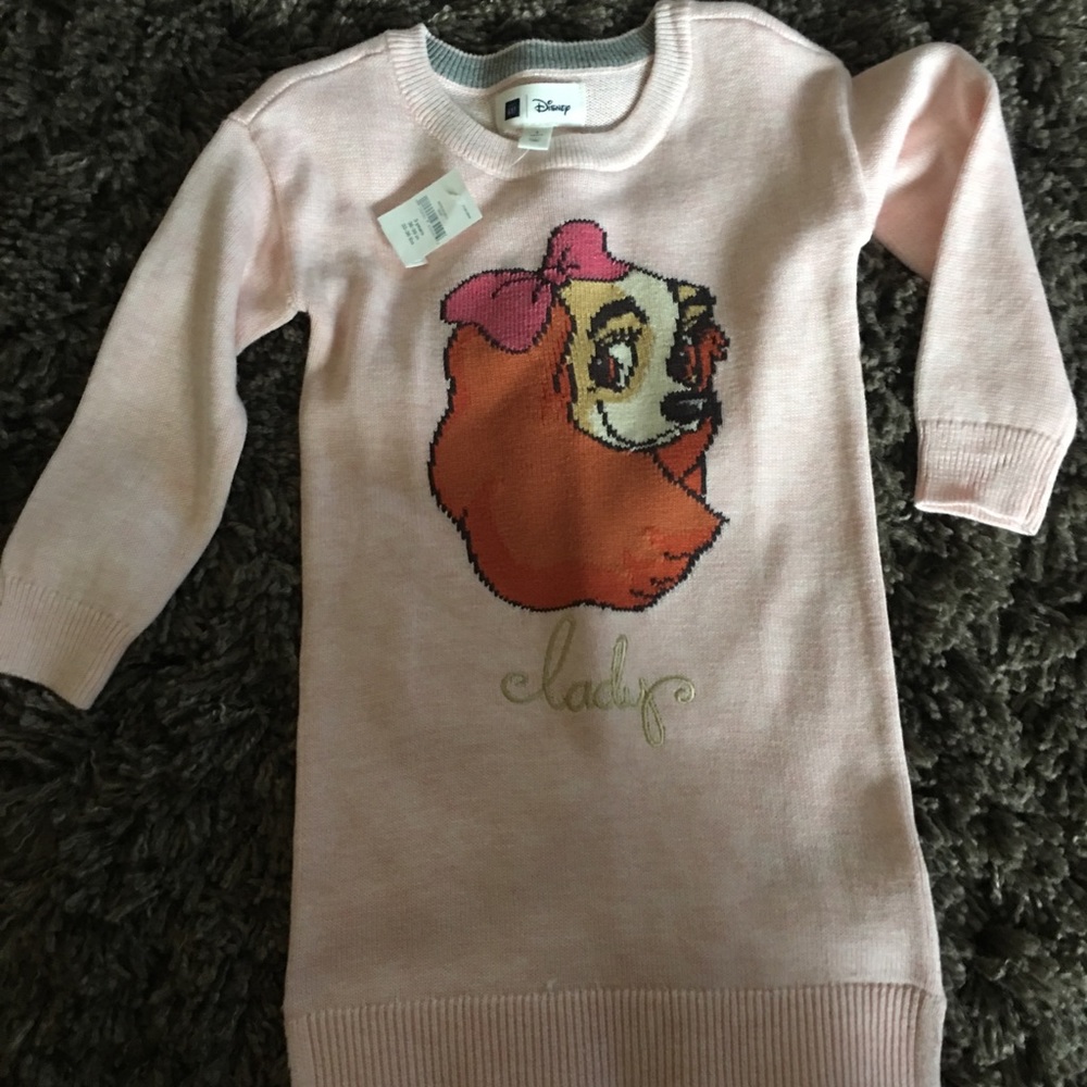 Gap Size 3 years Disney Lady sweater dress